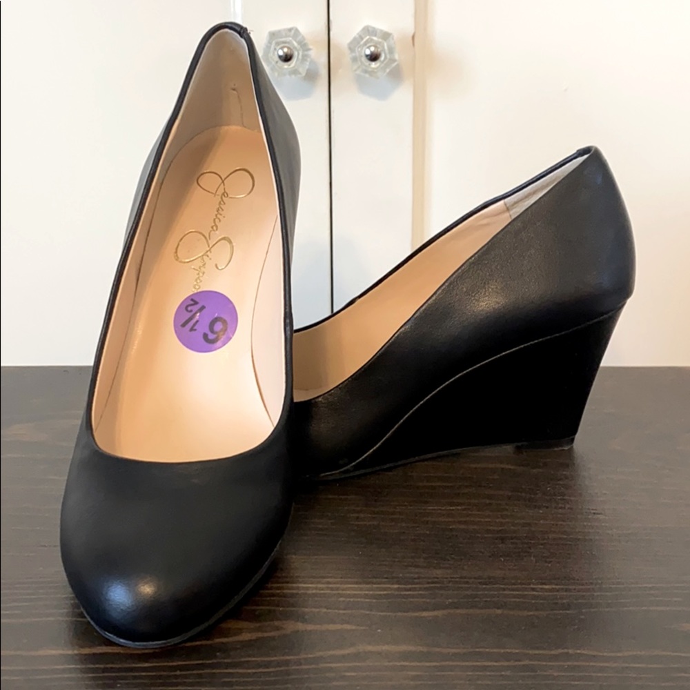 Jessica Simpson Black Wedge